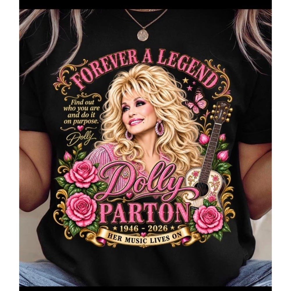 DOLLY PARTON T-SHIRT "Forever Our Legend" Unisex Adult 2XL